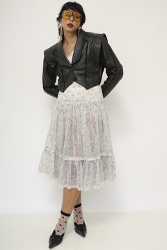 jaqueta couro cropped preto