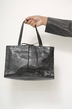 Bolsa preta vinil LIZ CLAIBORNE