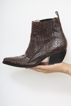 Bota marrom western escama CUSSTO 36 - comprar online