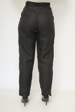 Calça cintura alta rami preta vintage - comprar online