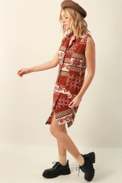 Vestido estampado fresquinho vintage - loja online