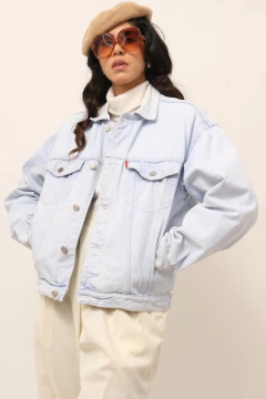 Imagem do jaqueta jeans pelego pelucia vintage