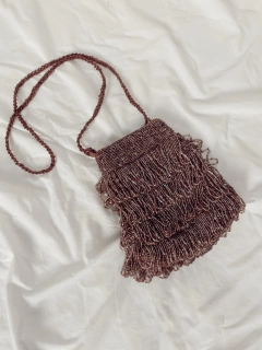 Bolsa micangas rosa zara franja vintage na internet