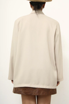 Blazer bege levinho ombreira vintage - comprar online