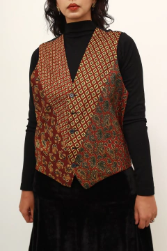 Colete DASLU estampado vintage - loja online