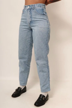 Imagem do Calça jeans cintura alta classica azul