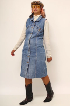 Vestido jeans azul classico