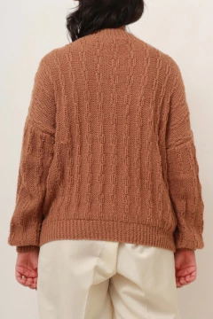 Imagem do tricot caramelo vintage grossinho