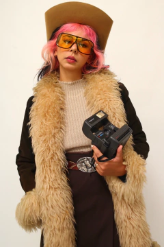 Casaco 100% couro Penny Lane vintage na internet