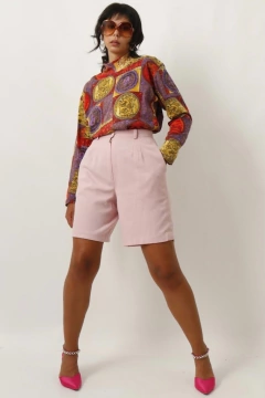 Blusa manga longa estampa 90’s color
