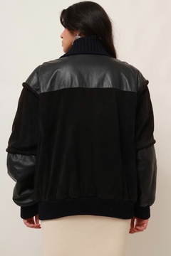 Jaqueta italiana couro forrada vintage 80´s - comprar online