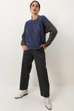 Calça YVES SAINT LAURENT cinza alfaiataria - comprar online