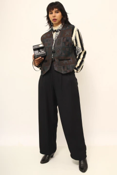 Colete estampa frente verde vintage - comprar online