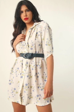 camisa floral vestido vintage - comprar online