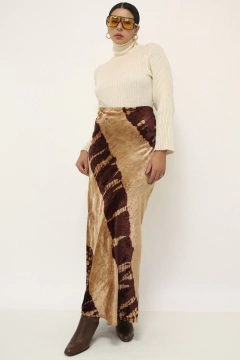 Saia veludo western MANGO - loja online