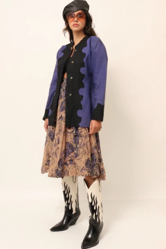 Imagem do Blazer roxo com preto vintage 90´s