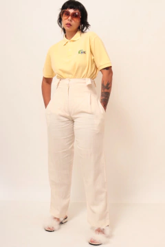 Imagem do Polo LACOSTE BRASIL amarela vintage