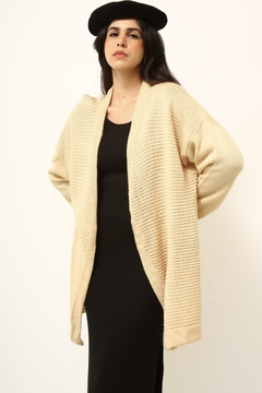 Cardigan maxi creme vintage