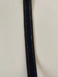 cinto YSL jeasn com couro original - Capichó Brechó