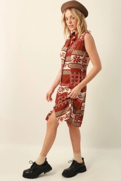 Vestido estampado fresquinho vintage na internet