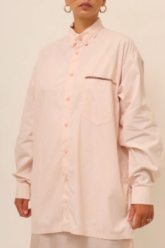 Camisa rosa via veneto manga longa na internet