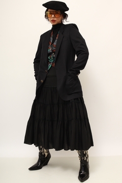 Blazer CRISTIAN RITZ preto textura na internet