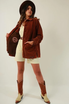 Jaqueta ferrugem textura vintage - comprar online