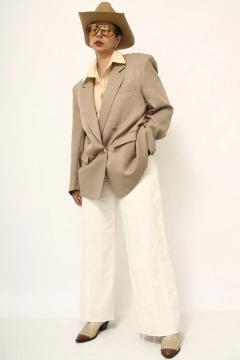 Blazer bege classico Garbo forrado - comprar online