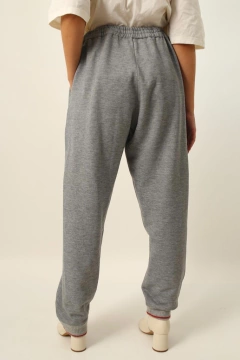 conjunto cinza sport calça + blusa - loja online