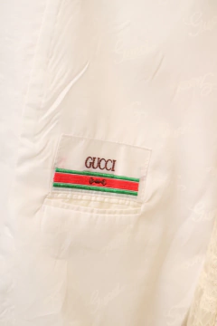 Blazer GUCCI estilo linho branco na internet