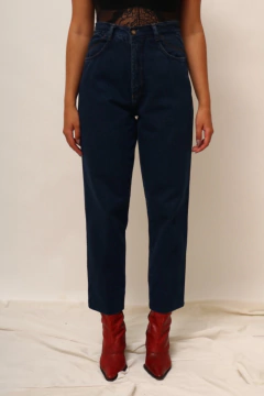 Imagem do Calça jeans cintura alta escuro