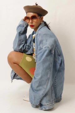 Jaqueta jeans oversize colcci vintage XG na internet
