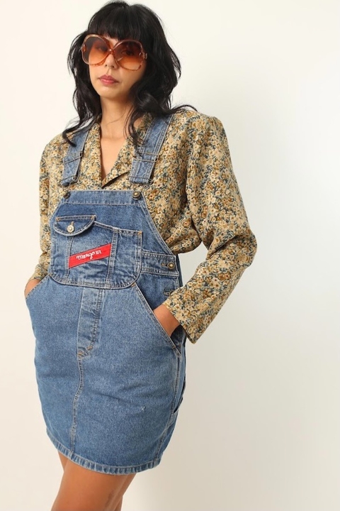 Vestido jeans jardineira MERGON C.G.C