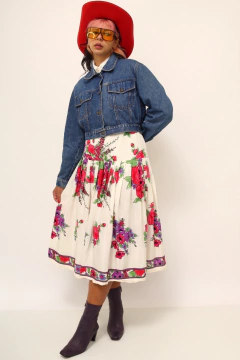 Jaqueta jeans cropped vintage FORUM - loja online