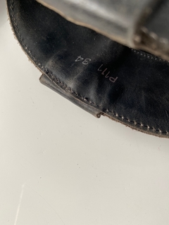 Bota couro western preta vintage 34 - comprar online