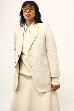 Blazer xadrez bege verde vintage na internet