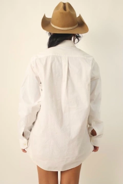 camisa branca classica longa
