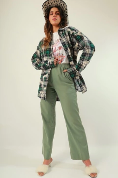 Calça lacoste verde oliva original - loja online