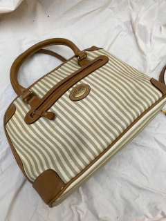 bolsa listras caramelo com off alça removível - comprar online