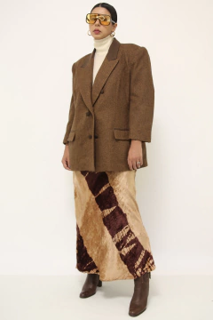 Blazer marrom LUIGI BERTOLLI classico - loja online