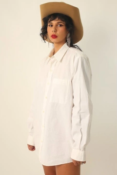 camisa branca classica longa - comprar online