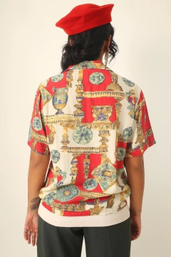 Blusa anjos bege italia vintage - Capichó Brechó