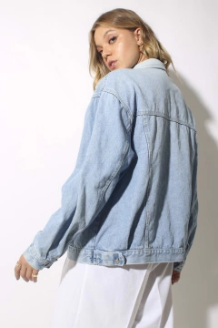 Jaqueta jeans claro  grosso vintage G - Capichó Brechó