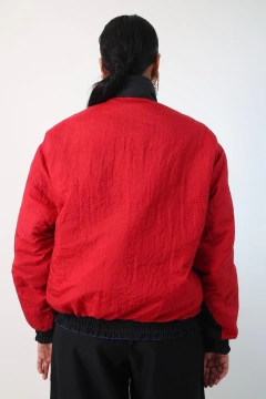 Jaqueta Puff dupla face nylon cropped na internet