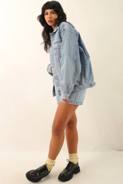 Imagem do Jaqueta jeans bordado Hang Loose