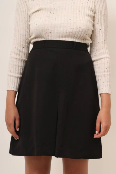 Imagem do Saia preta cintura alta forrada vintage