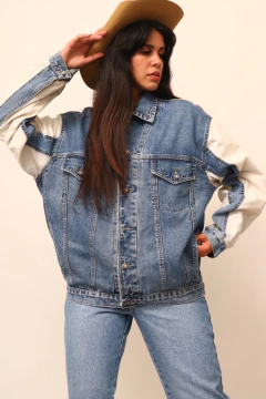 Imagem do Jaqueta jeans bicolor NICOBOBO