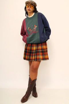 Moletom color bordado frente - loja online