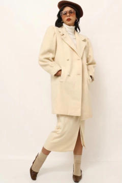 casaco 100 % woll CEA vintage off white na internet