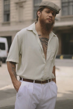Camisa viscose verde água veste GG - comprar online